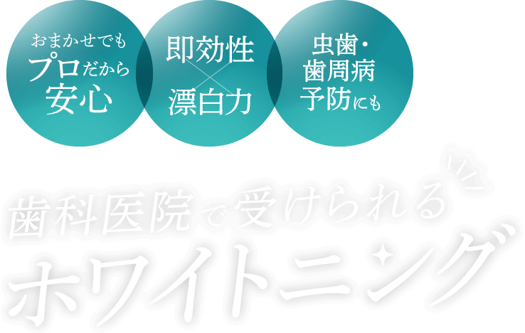 歯科医院で受けられるホワイトニング